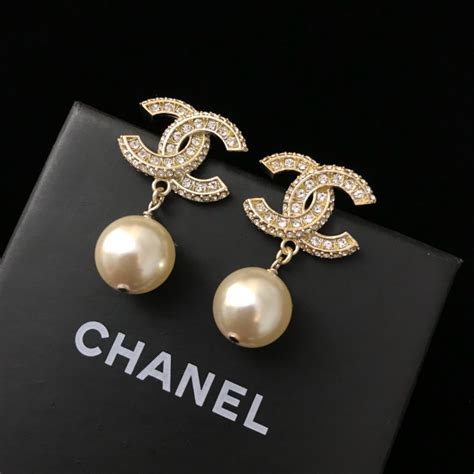 chanel earrings cheap price|real coco chanel earrings price.